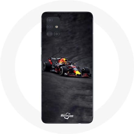 Coque pour Samsung Galaxy A71 Formule 1 Max Verstappen F1 noir rouge et jaune