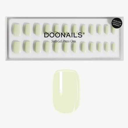 Doonails - Soft Gel Press Ons - Pistachio Short Square