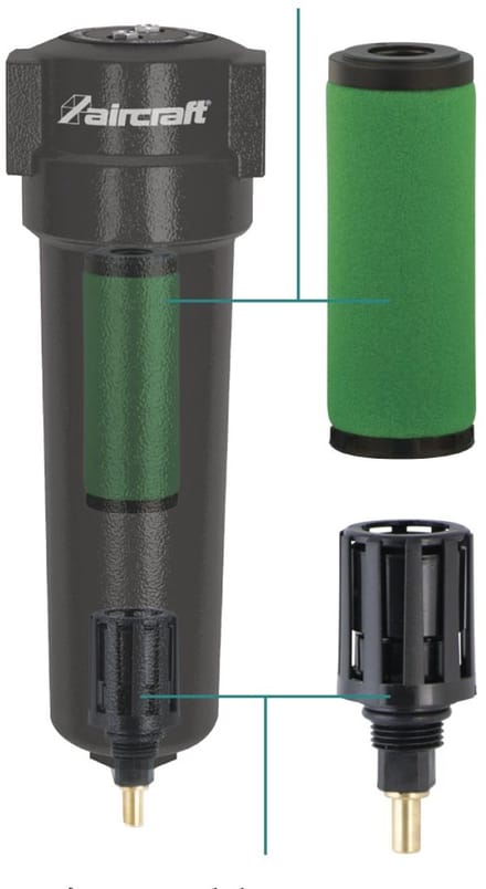 Microfilter tot 0,1 µm / 0,1 mg/cm³ Aircraft ASF0078