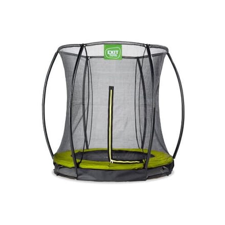 EXIT Silhouette Trampoline ø183cm - met Veiligheidsnet - Inground - Rond - Voor Kinderen - Groen