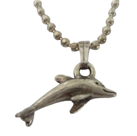 Ketting dolfijn 3d verzilverd