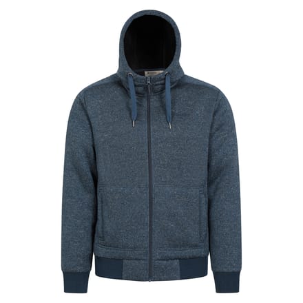 Mountain Warehouse Heren Nevis II Bont capuchon (Donkerblauw)