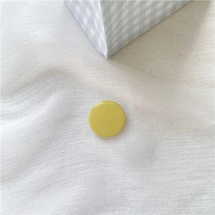 Support de téléphone portable de luxe brillant couleur unie pour iPhone 12 13 14 Xiaomi Huawei Support de téléphone pop-up jaune
