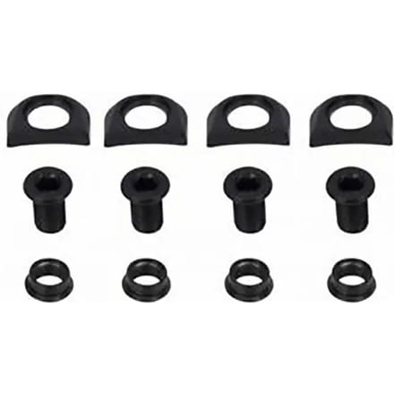 Fsa Megatooth Nail Red Bcd104 Fixing Kit Kettingblad Schroefset Zwart,Zilver