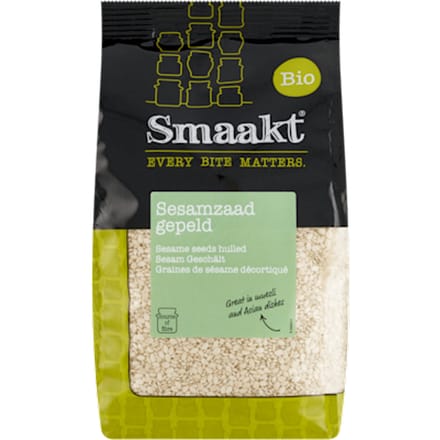 Sesamzaad gepeld bio