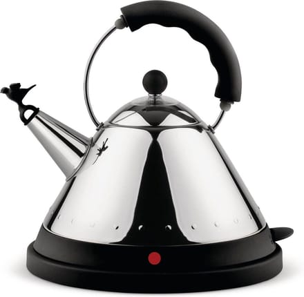 Alessi MG32 B  - Waterkoker - RVS/Zwart
