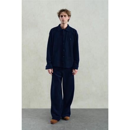 Oversized Pluche Shirt met Drukknoopsluiting