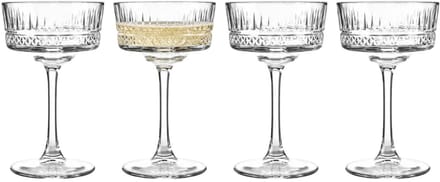 Pasabahce Champagneglazen Elysia - 4x - 260 ml - kristalglas - coupe glazen