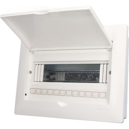 Boîtier de distribution d'alimentation 12 voies avec rail DIN Boîte de protection disjoncteur montée dissimulée