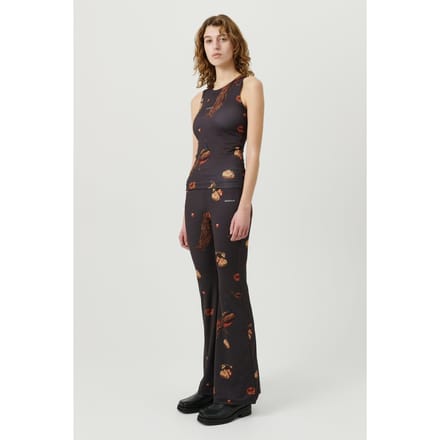 Soulland Tyler Top Black Aop Maat: M/L | Mouwloze Tops Outlet | Unisex | Zwart