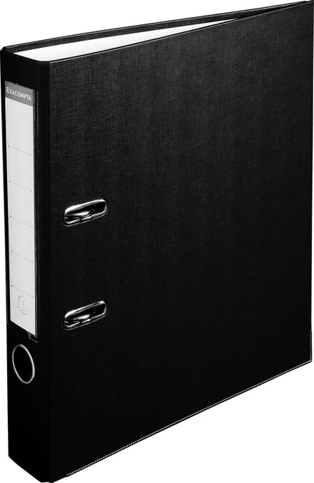 Exacompta 20x Ordner met hefboom in PP /karton - rug van 50mm - A4 - Zwart - 915401B