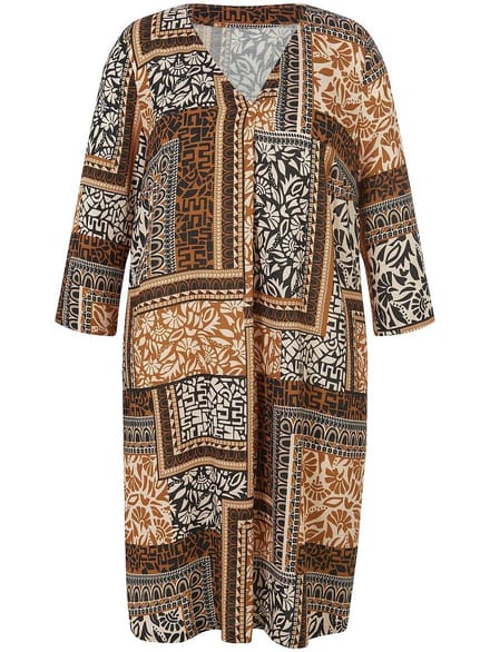 Jurk V-hals Van Emilia Lay multicolour