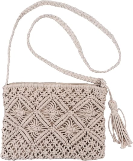 Solidchoice - Handgeweven Stro Schoudertas voor Zomer en Feestjes