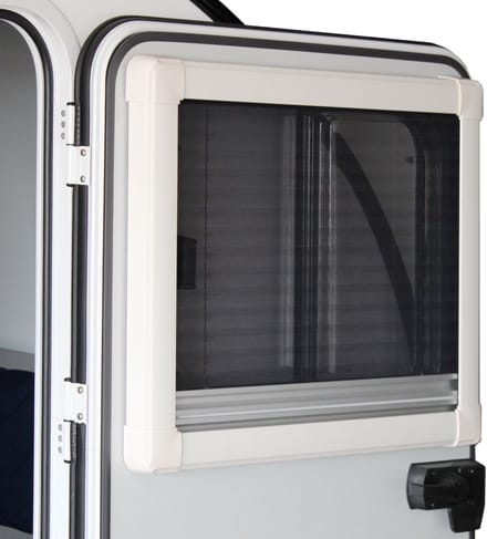 Schuifraam Caravan 450x500mm Polyplastic Duoplissé - links