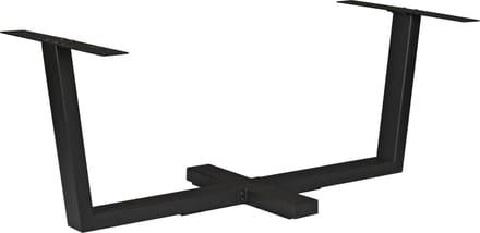 Kruispoot Zwart Metaal - 180x80x73 cm