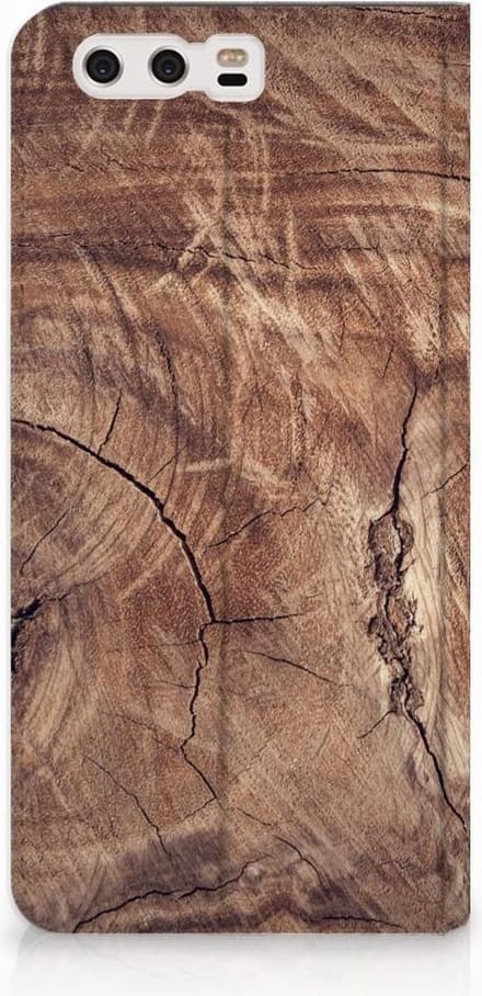 Huawei P10 Plus Book Wallet Case Tree Trunk