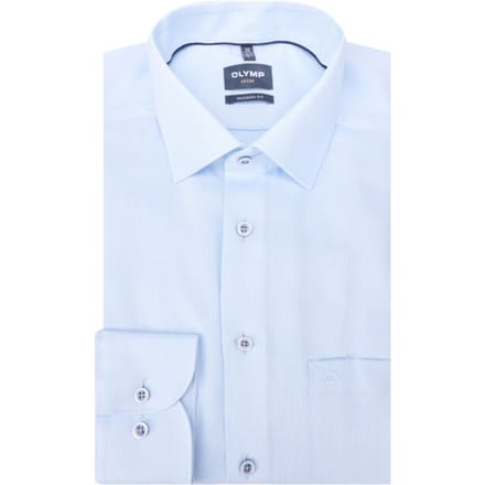 OLYMP Luxor Overhemd, Modern Fit, New Kent, Bleu