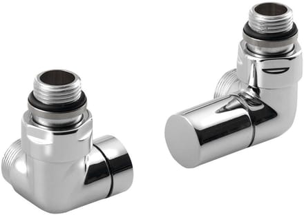 Sapho Corner Simply Frontaansluitset voor handdoekradiator Flat, rechts/chroom