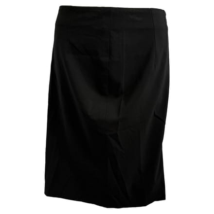 Hugo Boss mini-kokerrok van zwarte wol