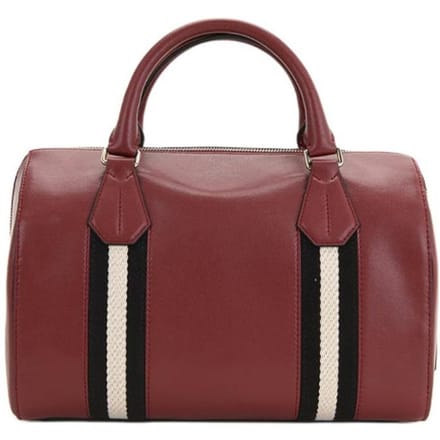 Bally Rode En Witte Gestreepte Mode Boston Leer Crossbody Handtas Dames handtas Donkerrood 6219689-00524 Basic Set (Bag+Dust Bag) brown