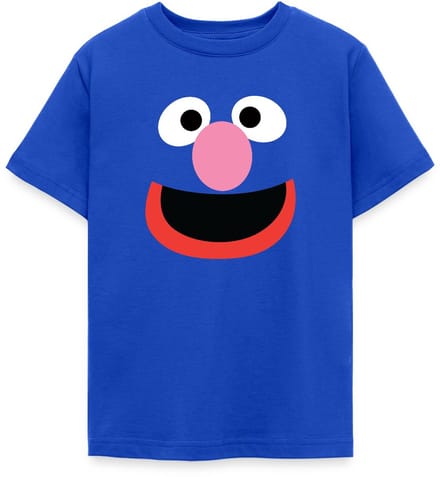 Sesamstraat Grobi Gezicht Kostuum T-Shirt Tiener