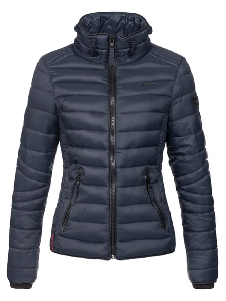 Navahoo Dames Gewatteerde Jas Lulana – Licht, Trendy & Afneembare Capuchon