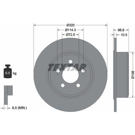Remschijf TEXTAR 92234803
