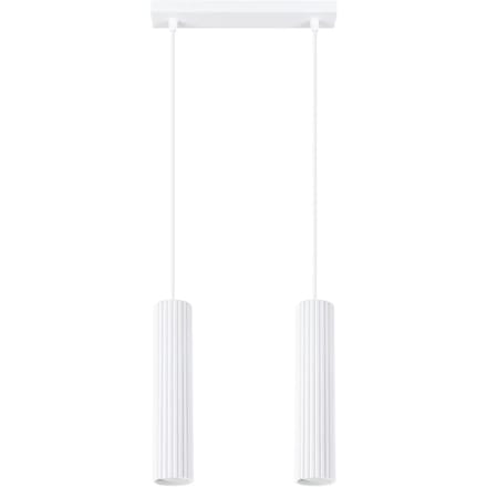 Sollux Lighting Hanglamp Karbon - GU10 - wit - aluminium - 90x30x6.5cm