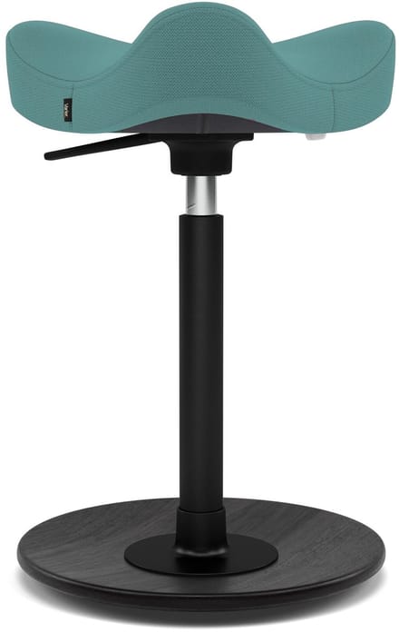 Varier Stokke Move Compact zadelkruk, Turquoise/Zwart Revive - ergonomisch