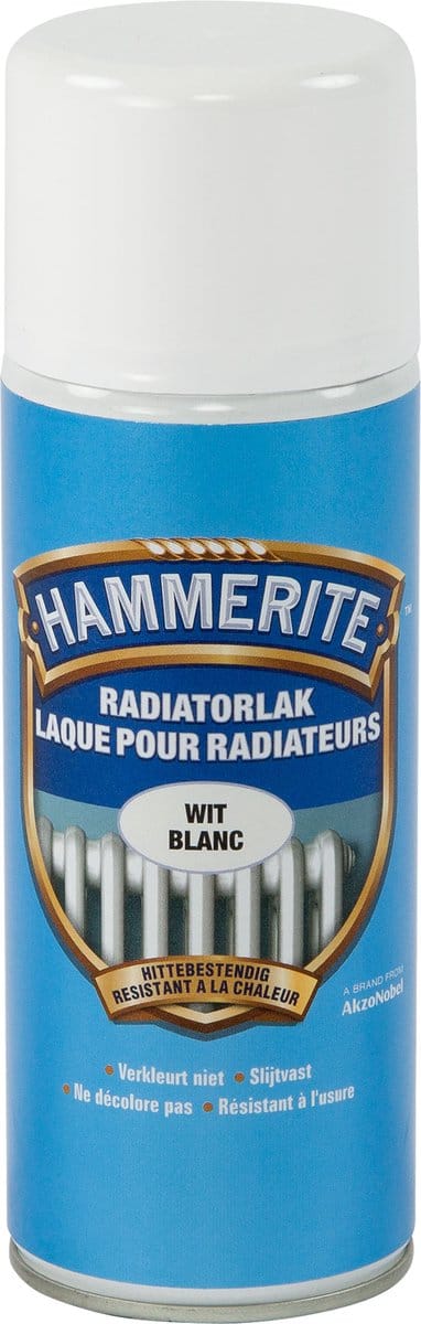 Hammerite Radiatorlak Spray - Wit - 1 m² - Afwerkingslaag