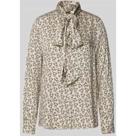 Slim fit blouse met strikdetail