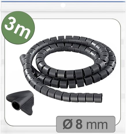 Quadrios 25CA735 25CA735 Kabelslang 8 mm (max) Zwart 3 m