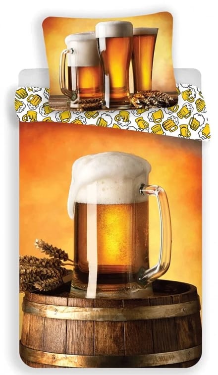 Dreamee Dekbedovertrek Bierpul 140 x 200 cm - 70 x 90 cm