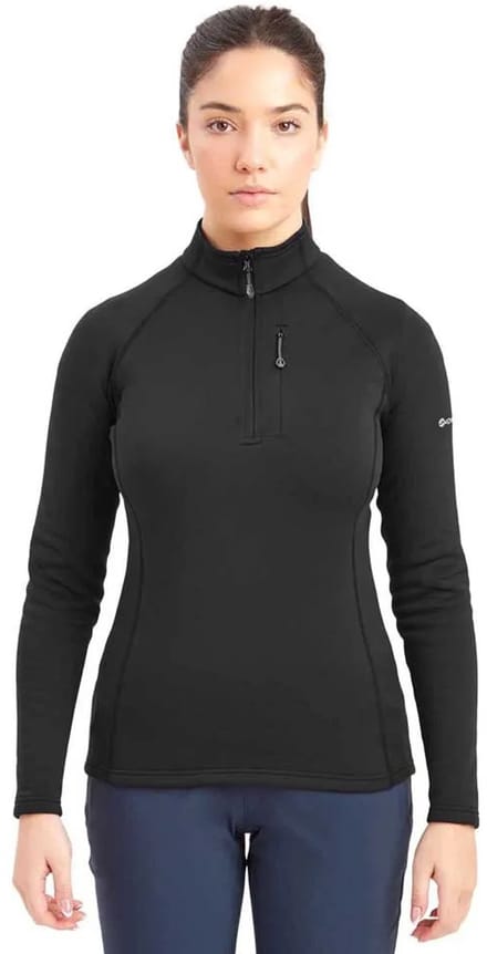 Montane Fury Fleece Met Halve Rits Zwart M Vrouw