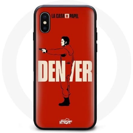Coque - La Casa De Papel - Denver - Souple - Rouge - iPhone XS Max