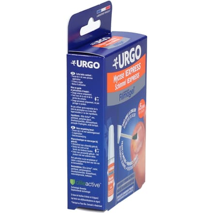 URGO Filmogel Express Schimmelnagels - Schimmelnagel behandeling, ook bij kalknagels - Verbeterde nagelkleur binnen 5 dagen - Met 5 nagelvijlen - Vanaf 4 jaar - 4 ml