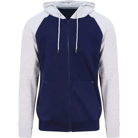 Hooded sweatshirt met rits Just Hoods Baseball