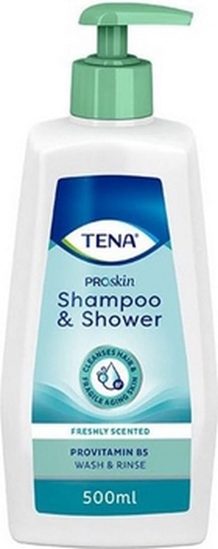 Tena Shampoo and Shower 500 ml - 1 flesje van 500 ml