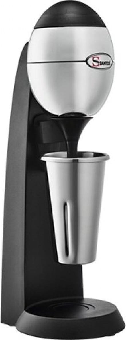 Milkshaker 0.67L - 2 Bekers (RVS+PC) - 3 Roerstaven - Santos DRINK MIXER #54 - Horeca & Professioneel