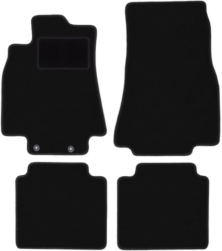 Zwarte veloursmatten voor: Mercedes B-Klasse W245 hatchback (2005-2011)