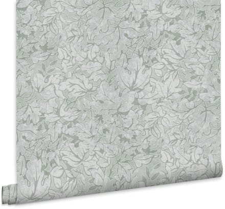 Laura Ashley Corrina Leaf Behang - Planten - 10mx52cm - Groen
