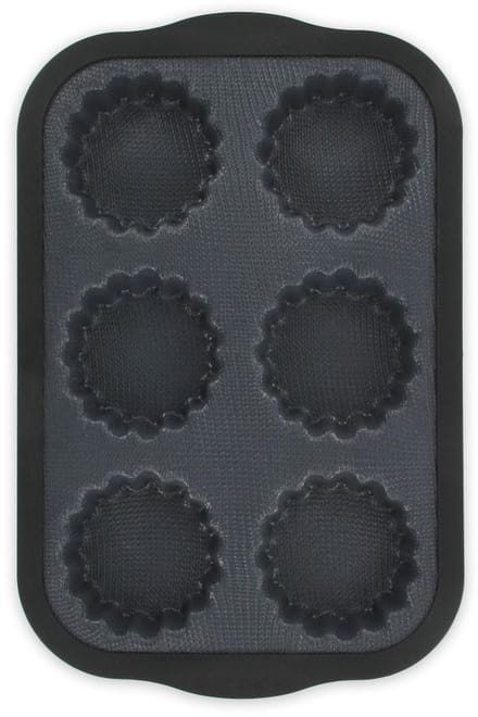 Mal 6 mini taartjes 28 x 18 cm Zenker Siliconen glasvezel