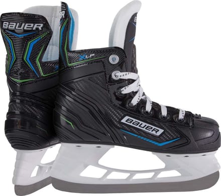 Bauer Ijshockeyschaatsen X-lp Junior Polycarbonaat Zwart/wit Maat 28