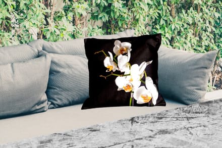 Buitenkussen Weerbestendig - Orchidee - Bloemen - Planten - Botanisch - 50x50 cm