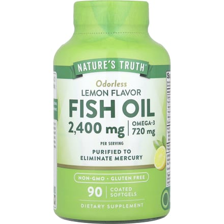 Nature'S Truth, Visolie, Citroen, 2.400Mg, 90 Gecoate Softgels (1.200 mg per softgel)