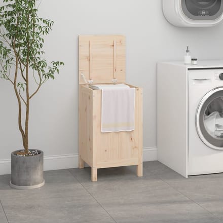vidaXL - Wasmand - 44x44x76 - cm - massief - grenenhout