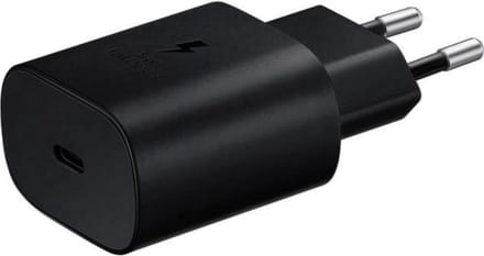 Viewr - 25W USB-C Adapter - Snellader - Zwart - Geschikt voor Samsung Telefoon en Tablet