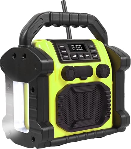 Unyqoos® Draagbare Bluetooth-luidspreker met krachtige batterij en LED-verlichting voor buitengebruik
