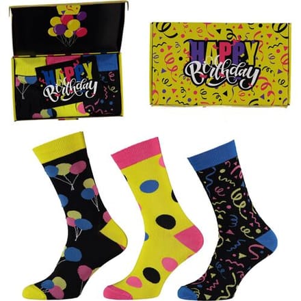 Apollo Sokken Giftbox Verjaardag Heren Cakes & Confetti met gratis wenskaart