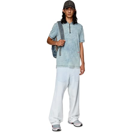 Diesel Smith Korte Mouw Poloshirt Blauw M Man